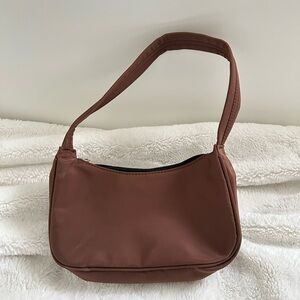 Brown Fabric Material Shoulder Bag Purse 🤎